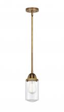  288-1S-BB-G312 - Dover - 1 Light - 5 inch - Brushed Brass - Cord hung - Mini Pendant