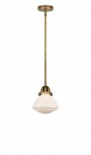  288-1S-BB-G321 - Olean - 1 Light - 7 inch - Brushed Brass - Cord hung - Mini Pendant