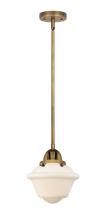  288-1S-BB-G531 - Oxford - 1 Light - 8 inch - Brushed Brass - Cord hung - Mini Pendant