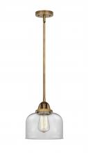  288-1S-BB-G72 - Bell - 1 Light - 8 inch - Brushed Brass - Cord hung - Mini Pendant