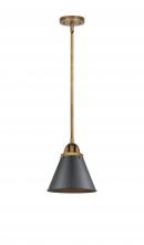  288-1S-BB-M13-BK - Appalachian - 1 Light - 8 inch - Brushed Brass - Cord hung - Mini Pendant