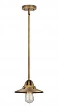 Innovations Lighting 288-1S-BB-M4-BB-LED - Railroad - 1 Light - 8 inch - Brushed Brass - Cord hung - Mini Pendant