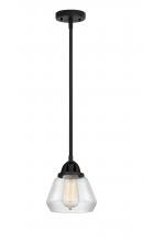  288-1S-BK-G172 - Fulton - 1 Light - 7 inch - Matte Black - Cord hung - Mini Pendant