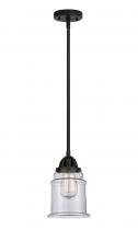  288-1S-BK-G182 - Canton - 1 Light - 6 inch - Matte Black - Cord hung - Mini Pendant