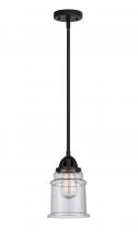  288-1S-BK-G184 - Canton - 1 Light - 6 inch - Matte Black - Cord hung - Mini Pendant