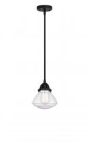  288-1S-BK-G324 - Olean - 1 Light - 7 inch - Matte Black - Cord hung - Mini Pendant