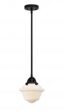  288-1S-BK-G531 - Oxford - 1 Light - 8 inch - Matte Black - Cord hung - Mini Pendant