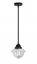  288-1S-BK-G532 - Oxford - 1 Light - 8 inch - Matte Black - Cord hung - Mini Pendant