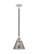  288-1S-BPN-G43-LED - Cone - 1 Light - 8 inch - Black Polished Nickel - Cord hung - Mini Pendant