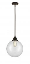  288-1S-OB-G202-10 - Beacon - 1 Light - 10 inch - Oil Rubbed Bronze - Cord hung - Mini Pendant