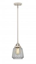  288-1S-PN-G142 - Chatham - 1 Light - 7 inch - Polished Nickel - Cord hung - Mini Pendant