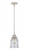  288-1S-PN-G184 - Canton - 1 Light - 6 inch - Polished Nickel - Cord hung - Mini Pendant