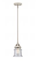  288-1S-PN-G184S - Canton - 1 Light - 5 inch - Polished Nickel - Cord hung - Mini Pendant