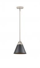  288-1S-PN-M13-BK - Appalachian - 1 Light - 8 inch - Polished Nickel - Cord hung - Mini Pendant