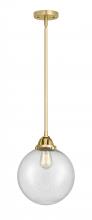  288-1S-SG-G204-10 - Beacon - 1 Light - 10 inch - Satin Gold - Cord hung - Mini Pendant