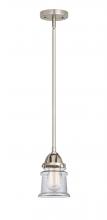  288-1S-SN-G182S - Canton - 1 Light - 5 inch - Brushed Satin Nickel - Cord hung - Mini Pendant