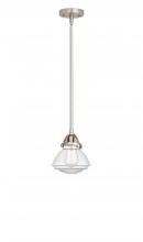  288-1S-SN-G322 - Olean - 1 Light - 7 inch - Brushed Satin Nickel - Cord hung - Mini Pendant