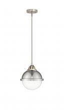  288-1S-SN-HFS-82-SN - Hampden - 1 Light - 9 inch - Brushed Satin Nickel - Cord hung - Mini Pendant