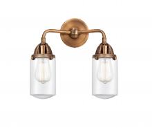  288-2W-AC-G312 - Dover - 2 Light - 13 inch - Antique Copper - Bath Vanity Light