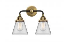  288-2W-BAB-G62 - Cone - 2 Light - 14 inch - Black Antique Brass - Bath Vanity Light