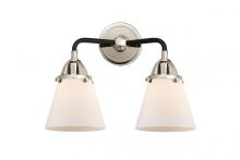  288-2W-BPN-G61 - Cone - 2 Light - 14 inch - Black Polished Nickel - Bath Vanity Light