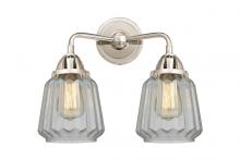  288-2W-PN-G142 - Chatham - 2 Light - 14 inch - Polished Nickel - Bath Vanity Light