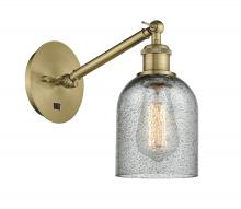  317-1W-AB-G257 - Caledonia - 1 Light - 5 inch - Antique Brass - Sconce