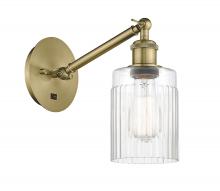  317-1W-AB-G342 - Hadley - 1 Light - 5 inch - Antique Brass - Sconce