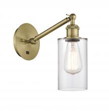  317-1W-AB-G802 - Clymer - 1 Light - 4 inch - Antique Brass - Sconce