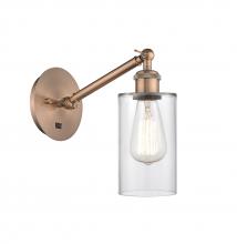  317-1W-AC-G802 - Clymer - 1 Light - 4 inch - Antique Copper - Sconce