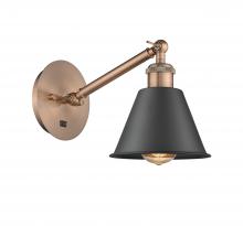  317-1W-AC-M8-BK - Smithfield - 1 Light - 7 inch - Antique Copper - Sconce