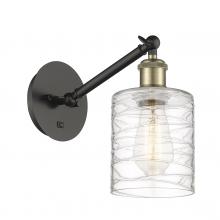 Innovations Lighting 317-1W-BAB-G1113-LED - Cobbleskill - 1 Light - 5 inch - Black Antique Brass - Adjustable Sconce