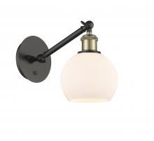  317-1W-BAB-G121-6-LED - Athens - 1 Light - 6 inch - Black Antique Brass - Sconce