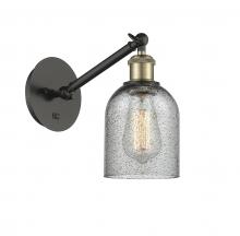  317-1W-BAB-G257 - Caledonia - 1 Light - 5 inch - Black Antique Brass - Sconce