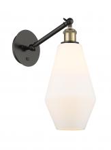  317-1W-BAB-G651-7-LED - Cindyrella - 1 Light - 7 inch - Black Antique Brass - Sconce