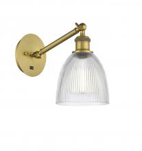  317-1W-BB-G382 - Castile - 1 Light - 6 inch - Brushed Brass - Sconce