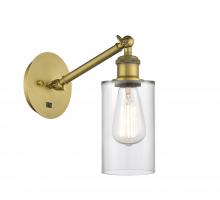  317-1W-BB-G802 - Clymer - 1 Light - 4 inch - Brushed Brass - Sconce