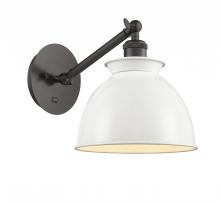  317-1W-OB-M14-W - Adirondack - 1 Light - 8 inch - Oil Rubbed Bronze - Sconce