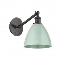  317-1W-OB-MBD-75-SF - Plymouth - 1 Light - 8 inch - Oil Rubbed Bronze - Sconce