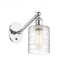 Innovations Lighting 317-1W-PC-G1113-LED - Cobbleskill - 1 Light - 5 inch - Polished Chrome - Adjustable Sconce