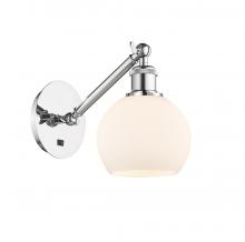  317-1W-PC-G121-6-LED - Athens - 1 Light - 6 inch - Polished Chrome - Sconce