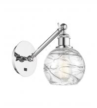 Innovations Lighting 317-1W-PC-G1213-6-LED - Athens Deco Swirl - 1 Light - 6 inch - Polished Chrome - Adjustable Sconce
