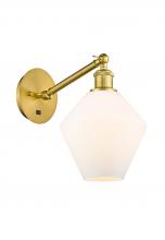 Innovations Lighting 317-1W-SG-G651-8-LED - Cindyrella - 1 Light - 8 inch - Satin Gold - Adjustable Sconce