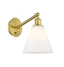 Innovations Lighting 317-1W-SG-GBC-81-LED - Berkshire - 1 Light - 8 inch - Satin Gold - Adjustable Sconce