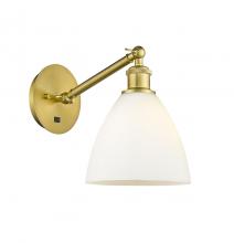 Innovations Lighting 317-1W-SG-GBD-751-LED - Bristol - 1 Light - 8 inch - Satin Gold - Adjustable Sconce