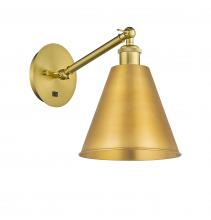 Innovations Lighting 317-1W-SG-MBC-8-SG-LED - Berkshire - 1 Light - 8 inch - Satin Gold - Adjustable Sconce