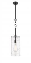  380-1S-BK-G381-8CL - Wexford - 1 Light - 8 inch - Matte Black - Cord hung - Mini Pendant