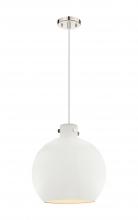  410-1PL-PN-M410-16W - Newton Sphere - 1 Light - 16 inch - Polished Nickel - Cord hung - Pendant