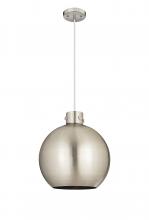  410-1PL-SN-M410-16SN - Newton Sphere - 1 Light - 16 inch - Satin Nickel - Cord hung - Pendant