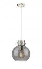  410-1PM-PN-G410-10SM - Newton Sphere - 1 Light - 10 inch - Polished Nickel - Cord hung - Mini Pendant